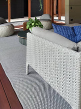 Load image into Gallery viewer, Grey Cabana Panama Weave Indoor/ Outdoor Washable Rug