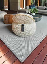 Load image into Gallery viewer, Grey Cabana Panama Weave Indoor/ Outdoor Washable Rug - 300 x 400 cm