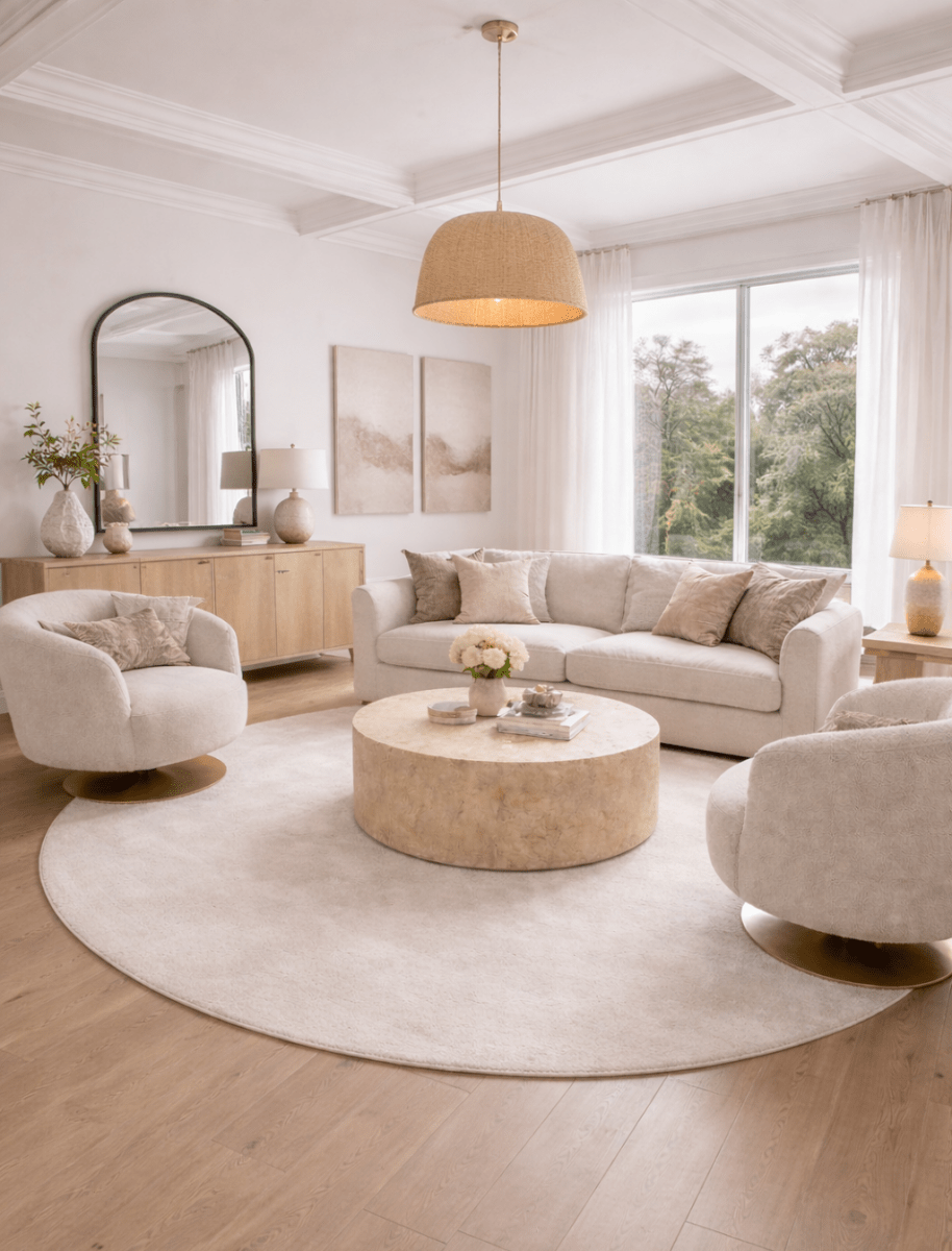 Load image into Gallery viewer, Rugs Alchemy Oat White Round Rug - 200 cm diameter