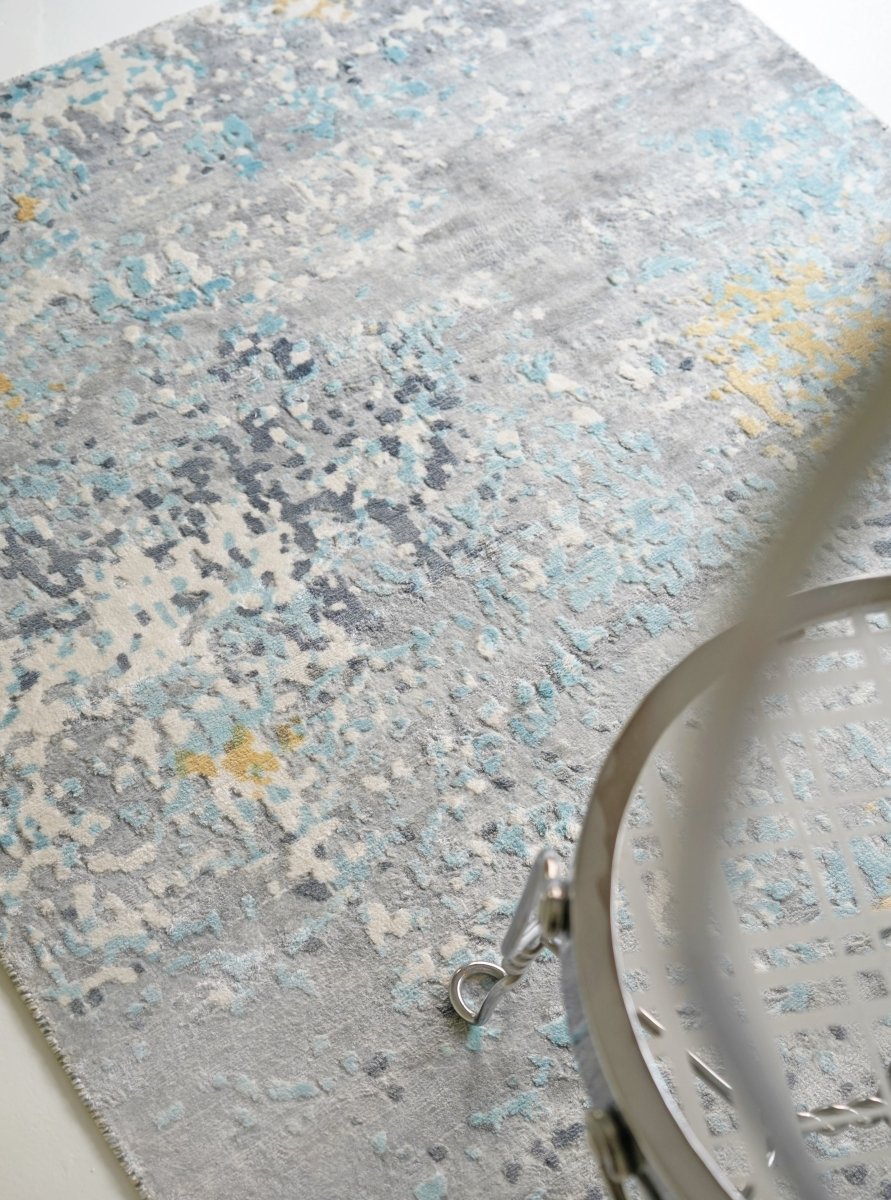 Load image into Gallery viewer, Rugs Aquamarine Abstract Round Rug - 200 cm round