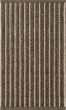 Load image into Gallery viewer, Rugs Cabana Braided Stripe Indoor &amp; Outdoor Washable Rug - Brown + White