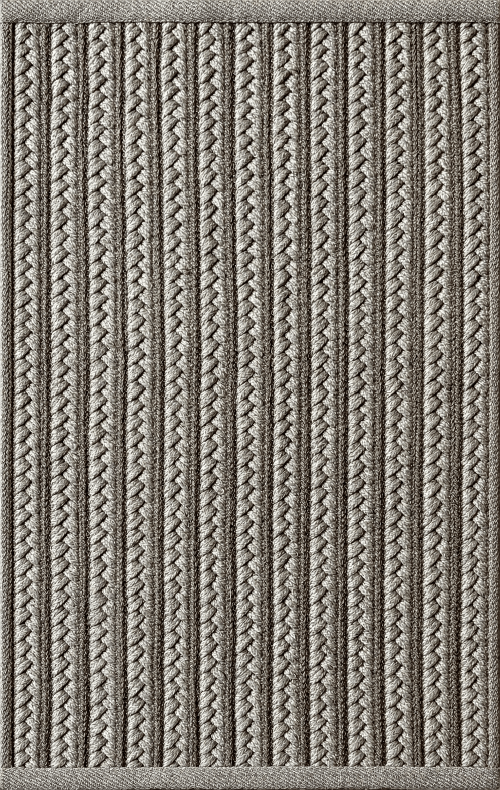 Load image into Gallery viewer, Rugs Cabana Braided Stripe Indoor &amp; Outdoor Washable Rug - Grey