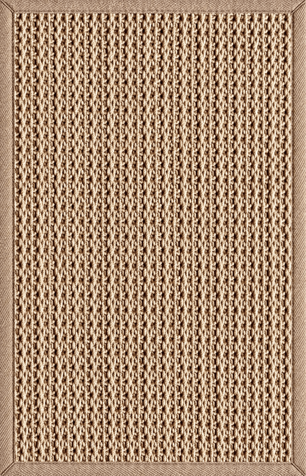 Load image into Gallery viewer, Rugs Cabana Cable Knit Indoor/ Outdoor Washable Rug - Beige