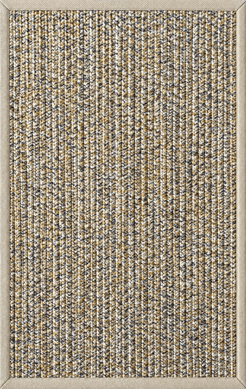 Load image into Gallery viewer, Rugs Cabana Fine Fishtail Weave Indoor &amp; Outdoor Washable Rug - Natural Gold + Grey + White