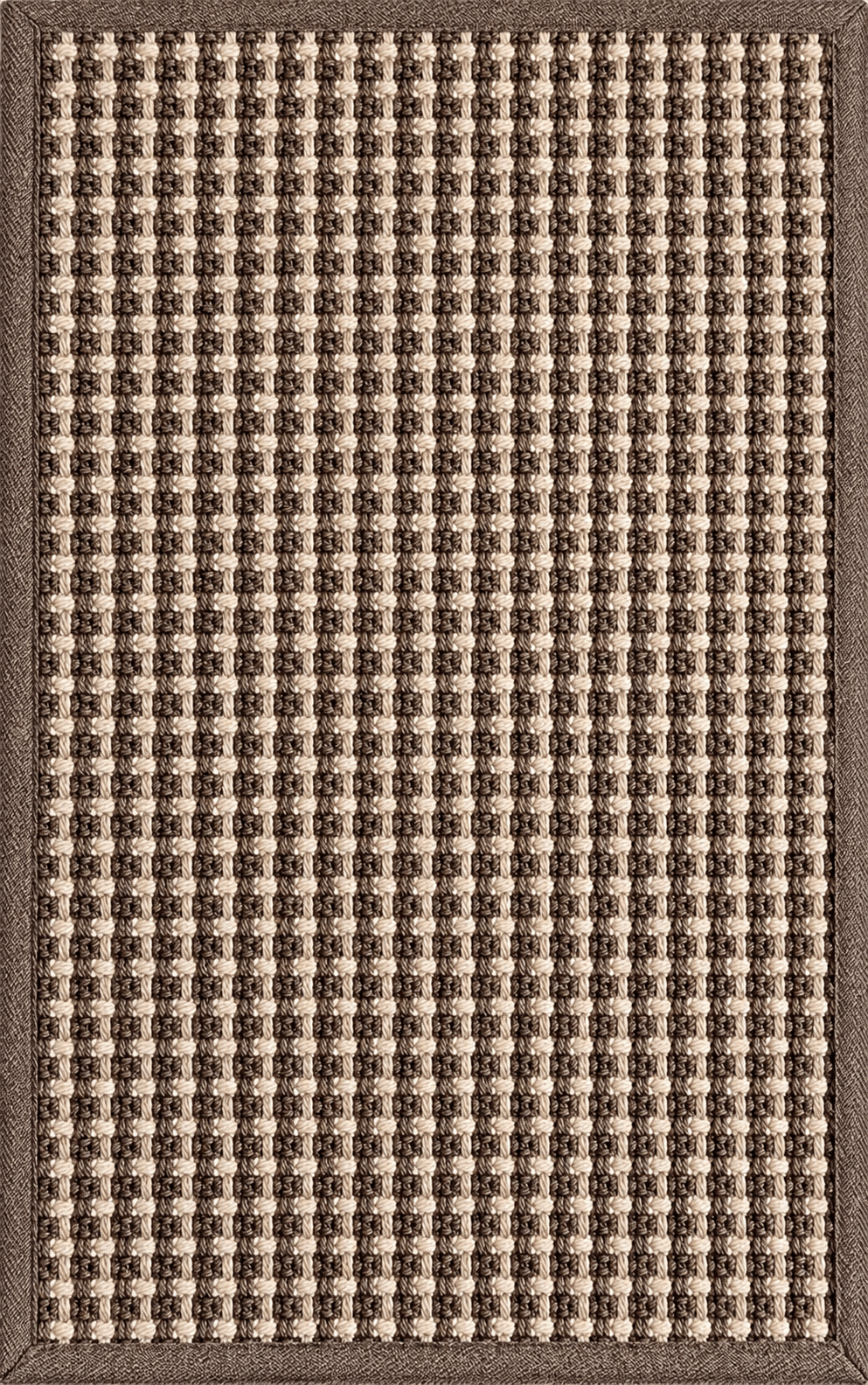 Load image into Gallery viewer, Rugs Cabana Panama Weave Indoor/ Outdoor Washable Rug - Beige + Brown