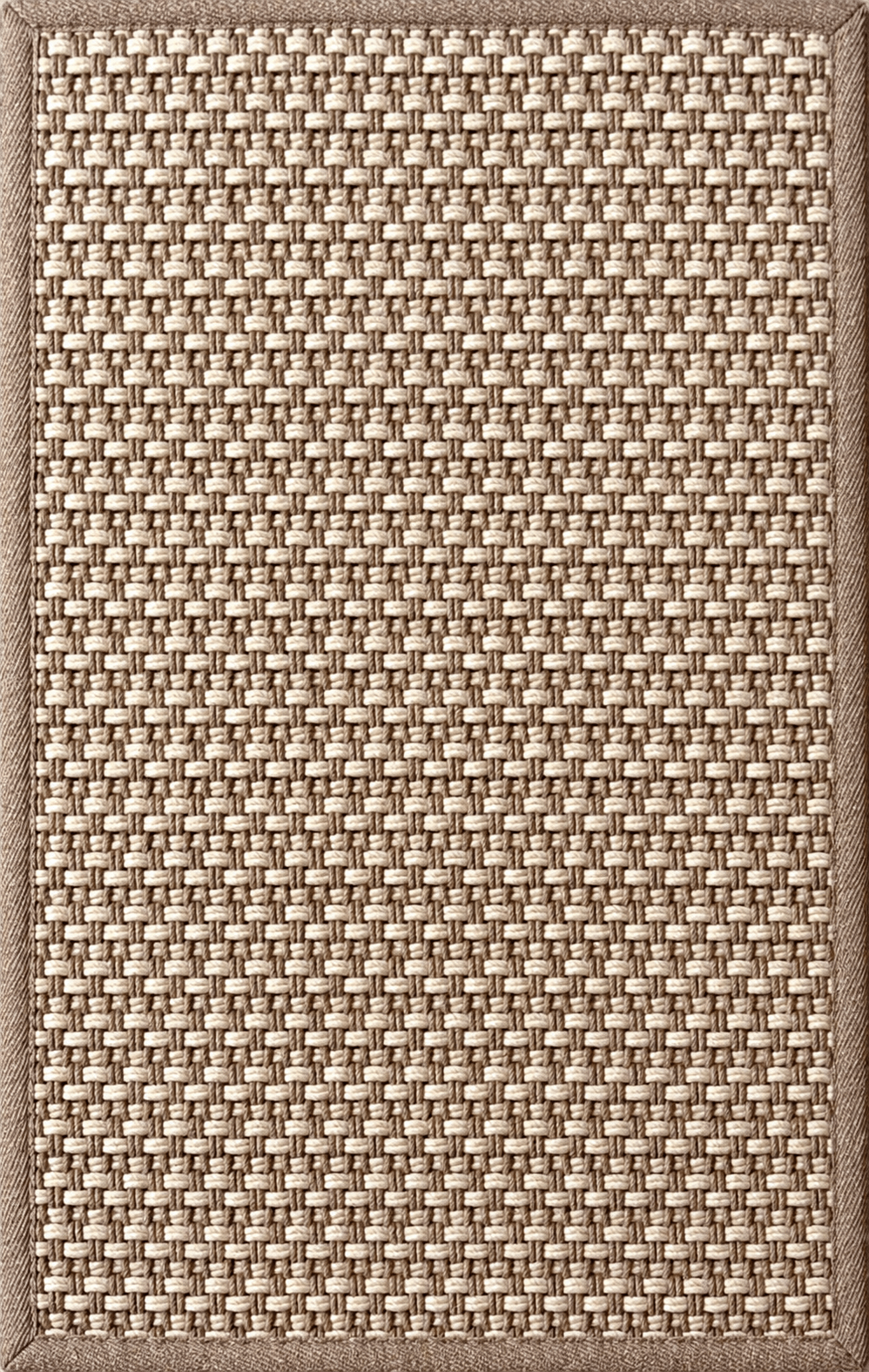 Load image into Gallery viewer, Rugs Cabana Panama Weave Indoor/ Outdoor Washable Rug - Cream + White