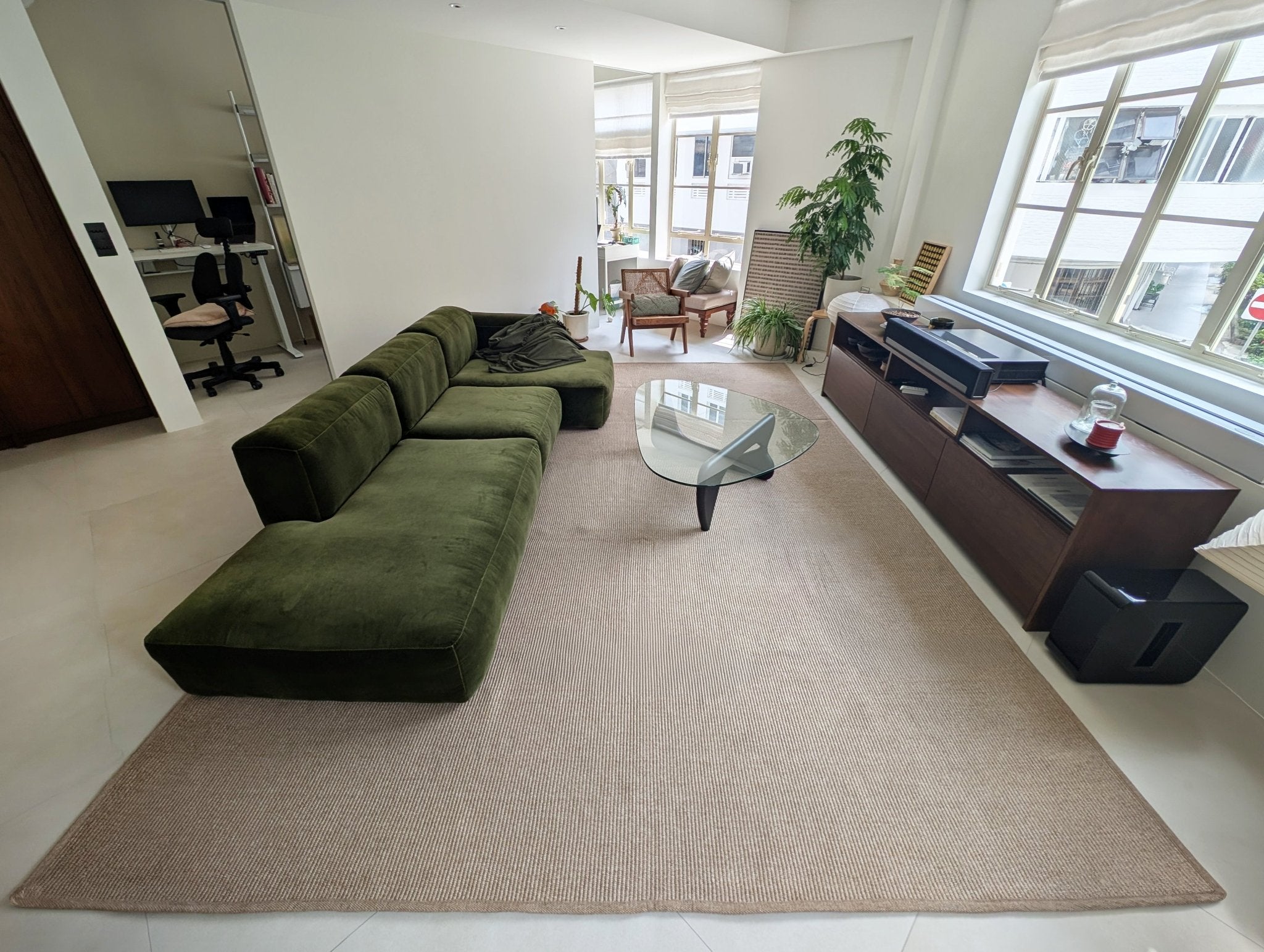 Load image into Gallery viewer, Rugs Cabana Tatami Weave Indoor &amp; Outdoor Washable Rug - Grey