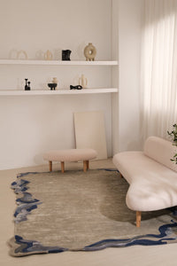 Rugs Flux Sapphire Bordered Rug - 120 x 180 cm