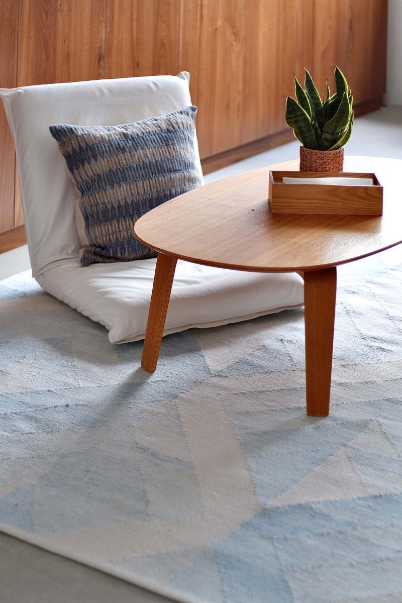 Load image into Gallery viewer, Rugs Geometric Aqua Recycled PET Rug - 120 x 180 cm