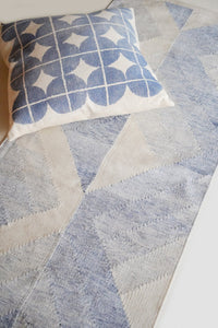 Rugs Geometric Blue Recycled PET Runner Rug - 60 x 200 cm