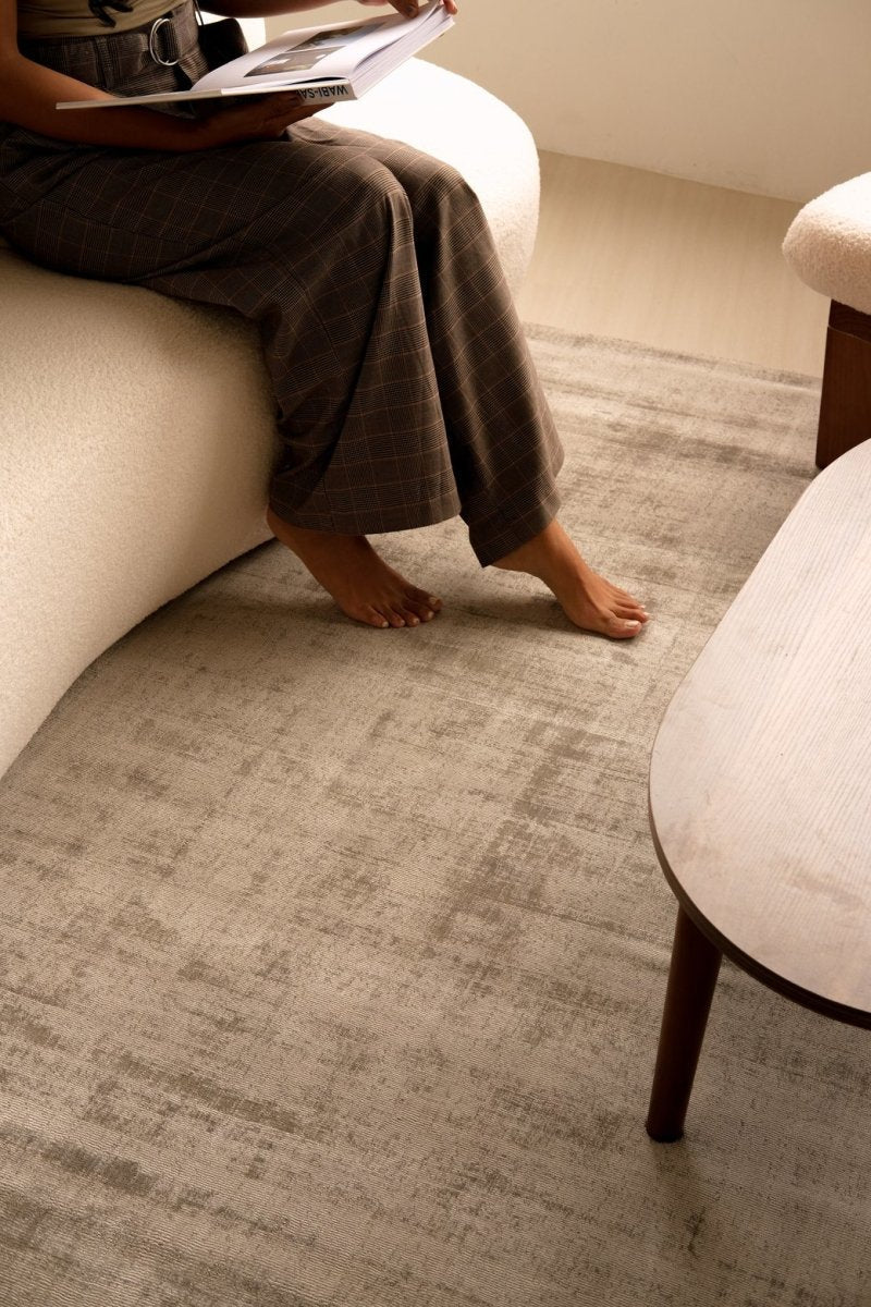 Load image into Gallery viewer, Rugs Lithe Gray Recycled PET Rug - 60 x 90 cm