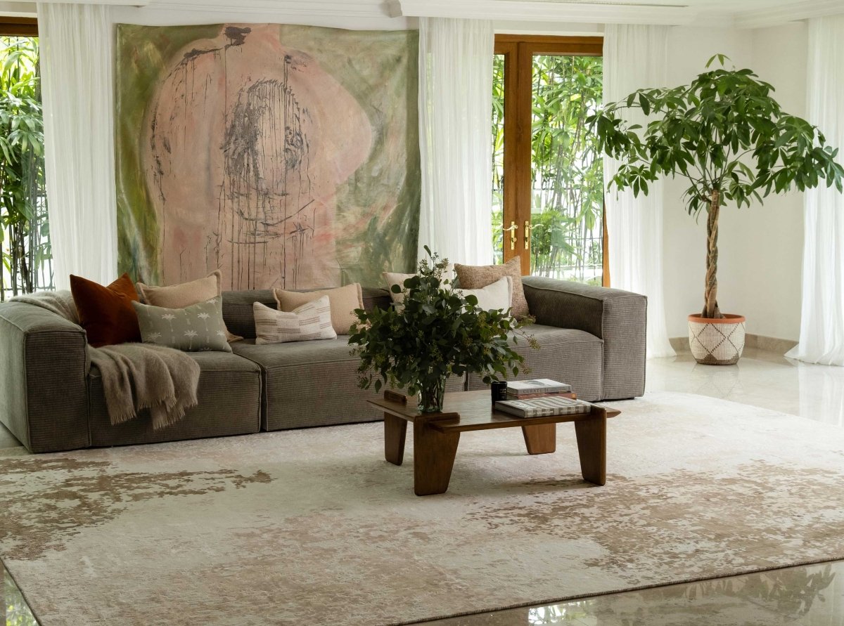 Load image into Gallery viewer, Rugs Mayfair Abstract Cream Rug - 120 x 180 cm