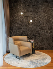 Load image into Gallery viewer, Rugs Mayfair Abstract Grey Round Rug - 200 cm round