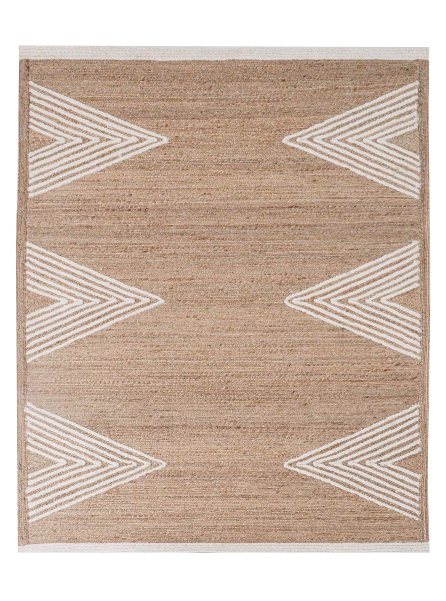 Load image into Gallery viewer, Rugs Triangles White Jute and Wool Rug [LAST 3 PCS] - 200 x 300 cm