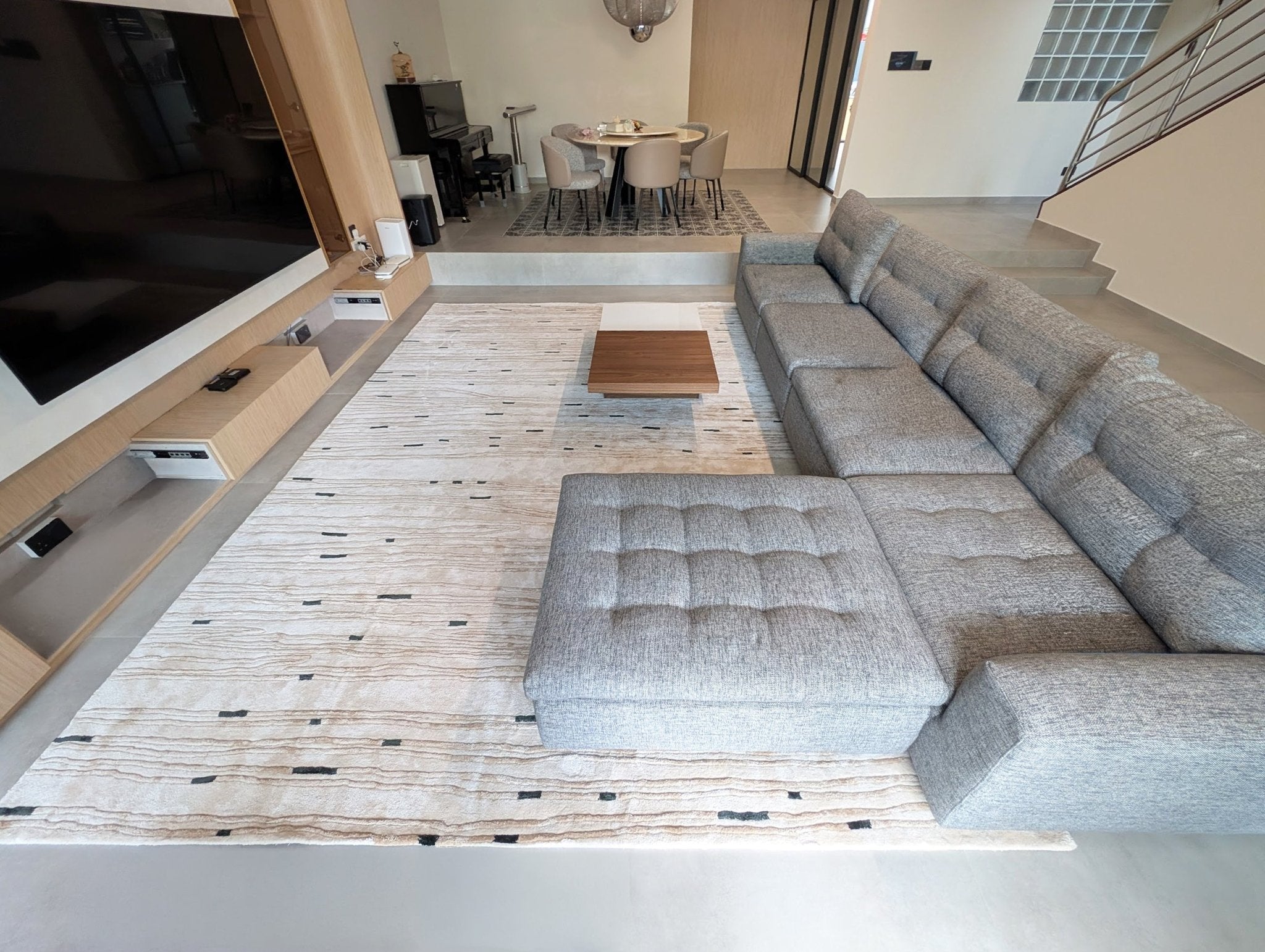 将图片加载到图库查看器，Rugs Tundra Cream Rug - 120 x 180 cm