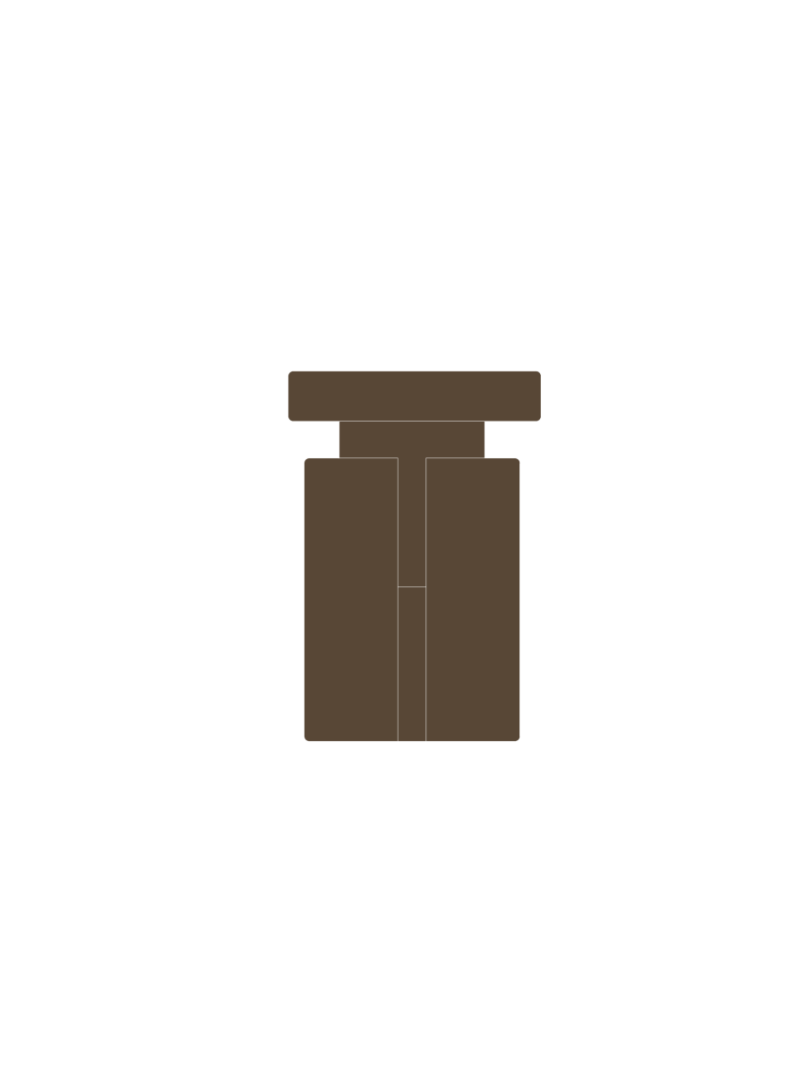 Load image into Gallery viewer, Tables Doric Side Table - Mocha Brown - Brown