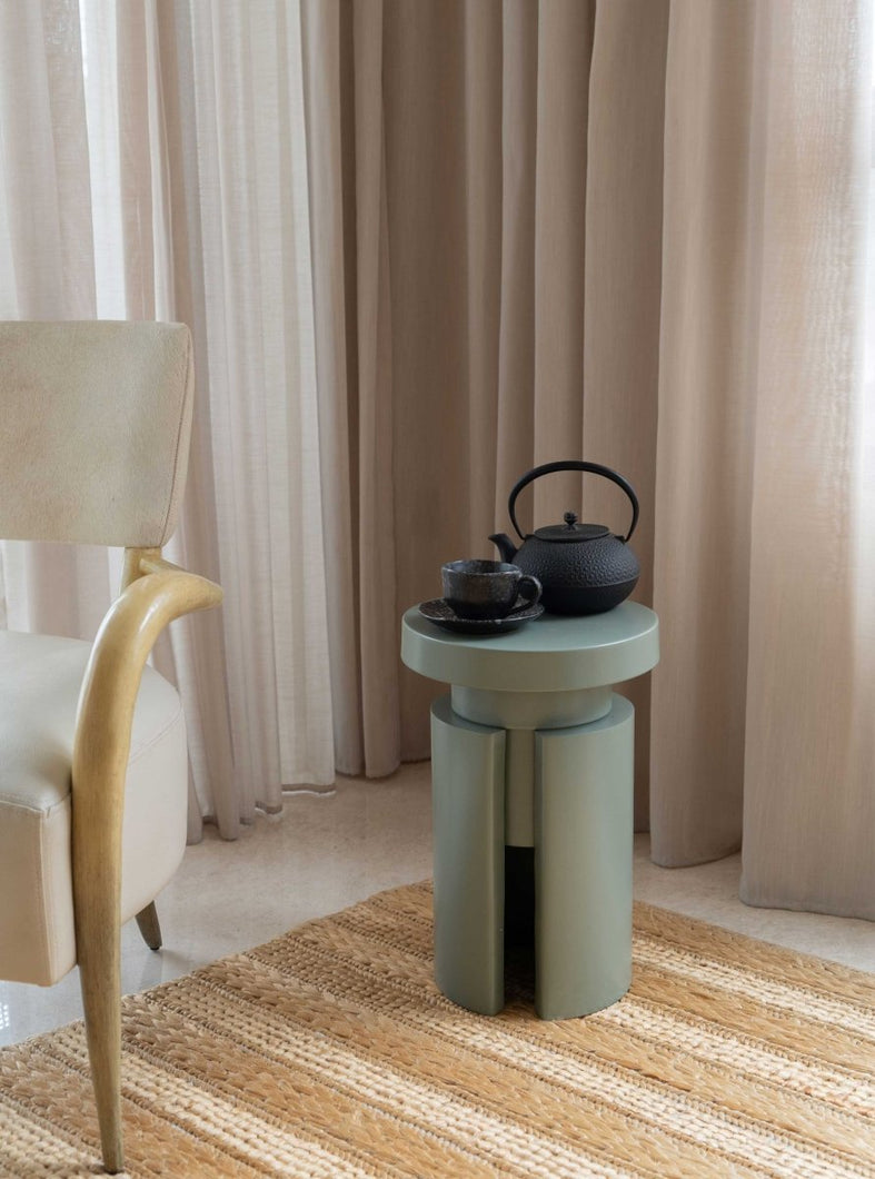 Tables Doric Side Table - Sage Olive Green - Olive Green
