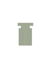 Load image into Gallery viewer, Tables Doric Side Table - Sage Olive Green - Olive Green