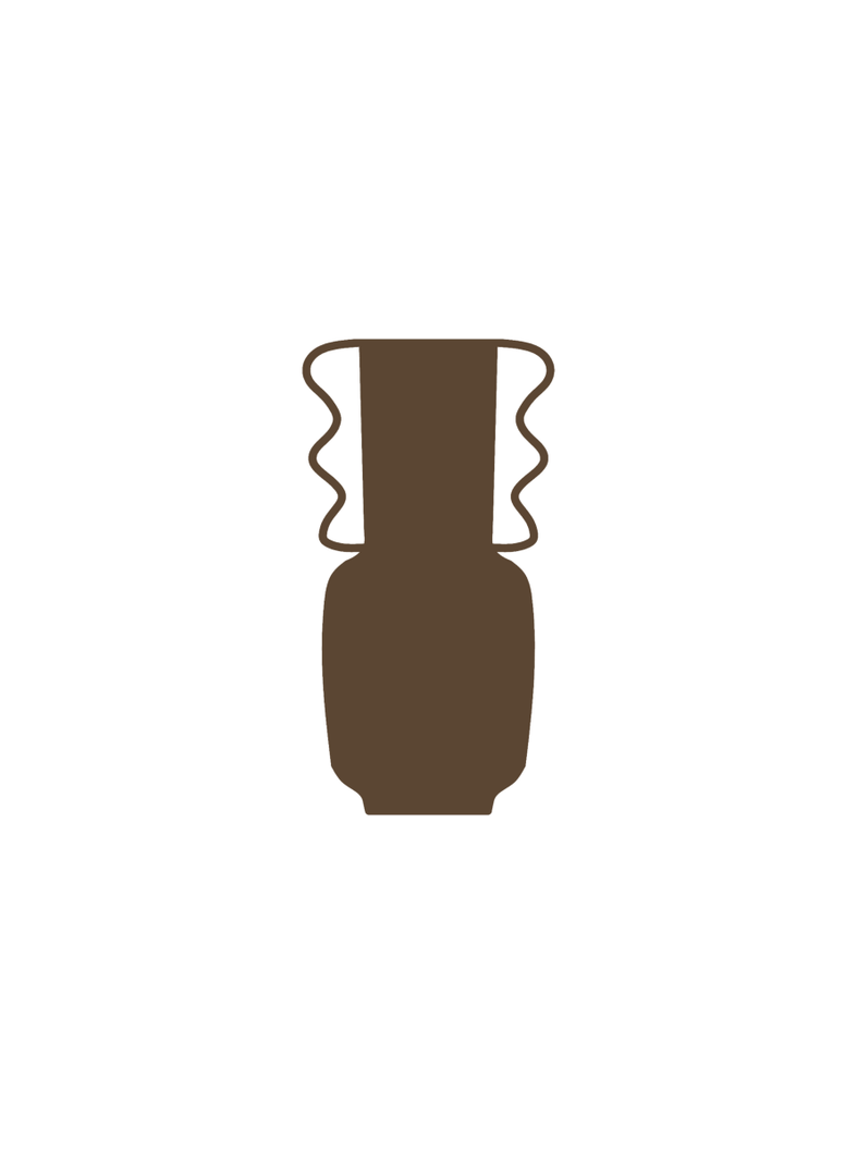 Vases Hydra Tall Vase - Mocha Brown - Brown