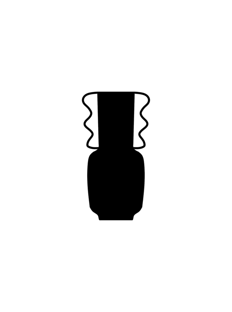 Vases Hydra Tall Vase - Nero Black - Black
