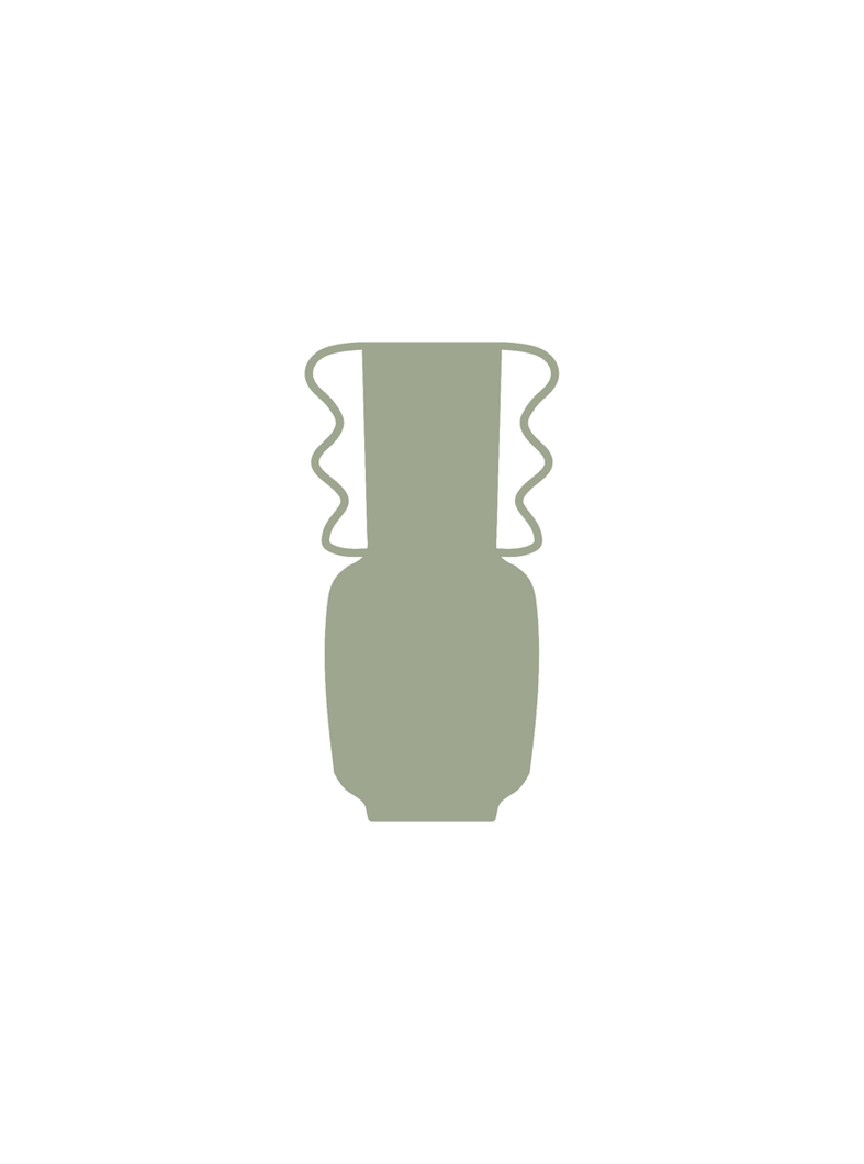 Vases Hydra Tall Vase - Sage Olive Green - Olive Green
