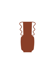 Vases Hydra Tall Vase - Terra Rust Orange - Rust Orange