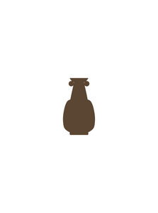 Vases Iris Tall Vase - Mocha Brown - Brown