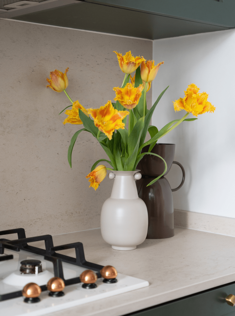 Load image into Gallery viewer, Vases Iris Tall Vase - Terra Rust Orange - Rust Orange
