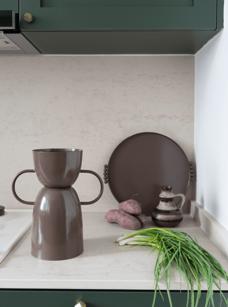Vases Kratos Tall Vase - Mocha Brown - Brown