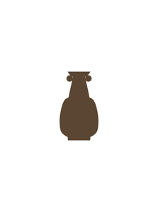 Vases Nargis Short Vase - Mocha Brown - Brown