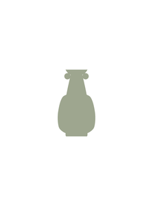 Vases Nargis Short Vase - Sage Olive Green - Olive Green
