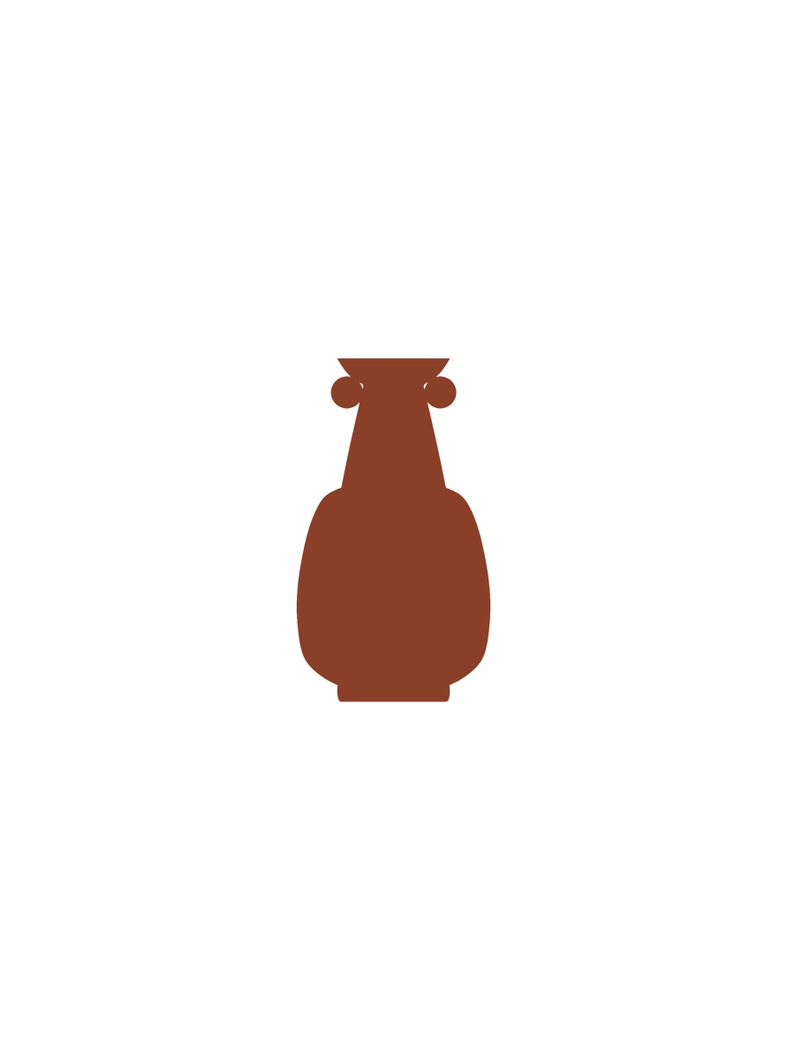 Vases Nargis Short Vase - Terra Rust Orange - Rust Orange