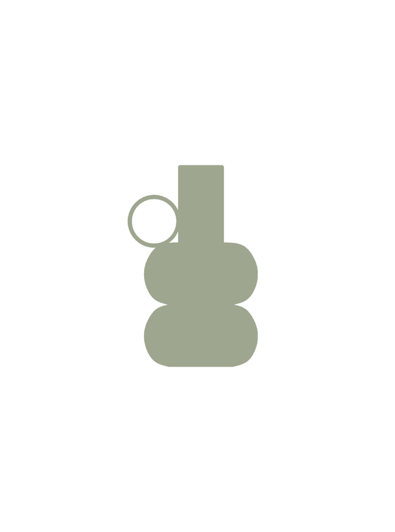 Vases Solace Small Vase - Sage Olive Green - Olive Green