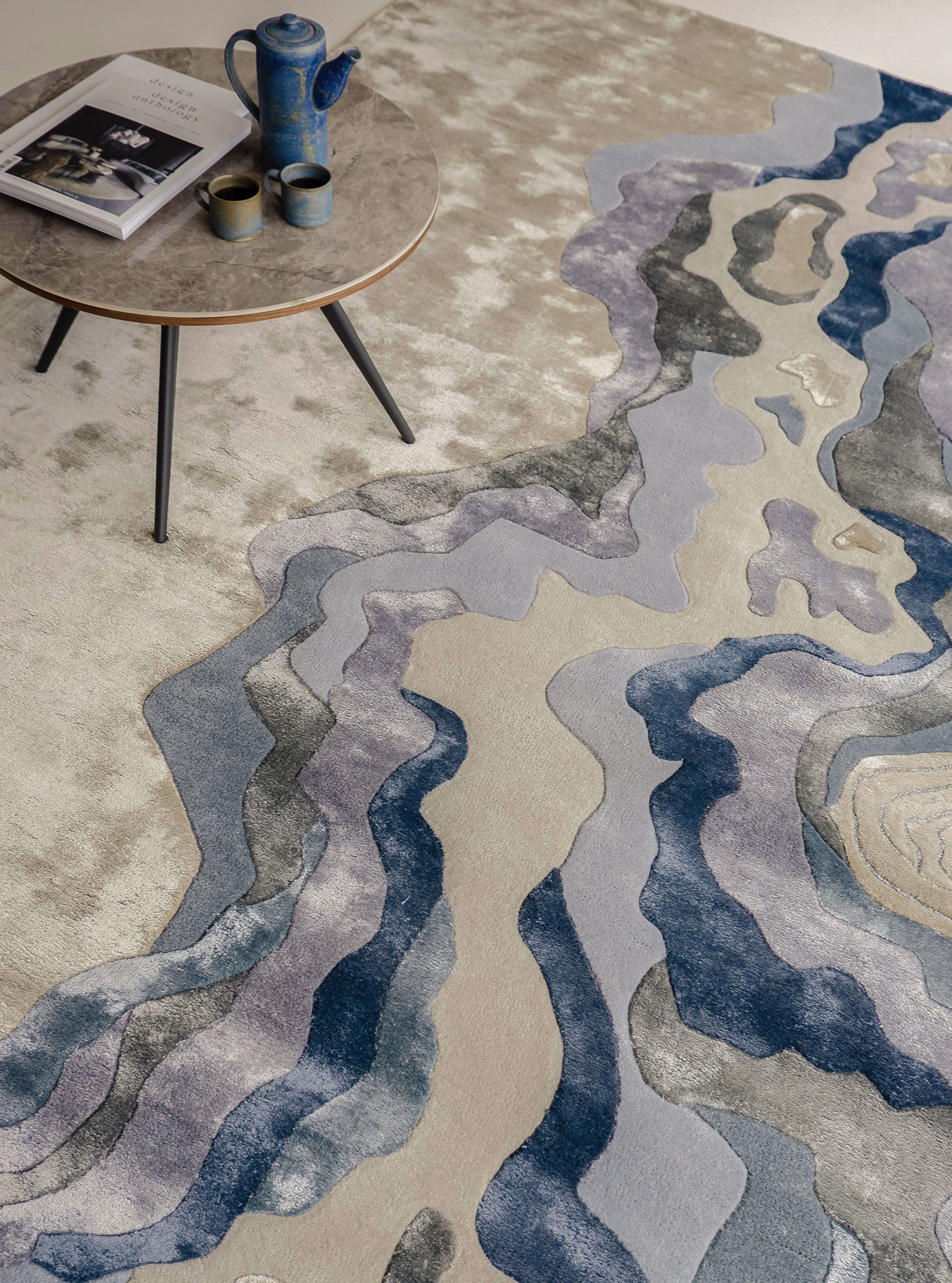 Load image into Gallery viewer, Flux Sapphire Rug