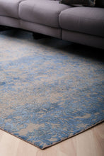 Load image into Gallery viewer, Rugs Abstract Foliage Blue and Gray Handknotted Silk Rug - 240x300