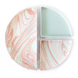 Tabletop Decor Bento Tray Blush Mint -