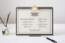 Load image into Gallery viewer, Desk Accessories Grey Gold Clipboard - A4 Portrait