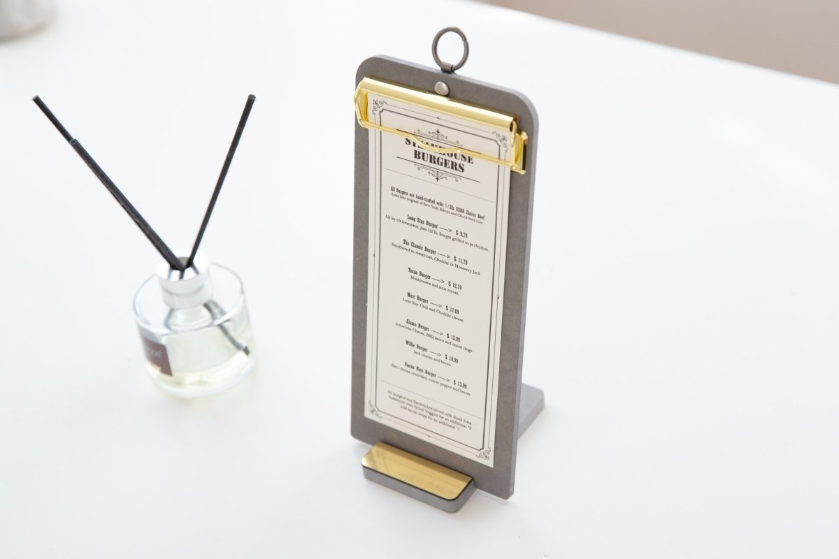 Load image into Gallery viewer, Desk Accessories Grey Gold Ring Clipboard - A4 Portrait