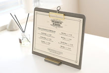 Load image into Gallery viewer, Desk Accessories Grey Gold Ring Clipboard - A4 Portrait
