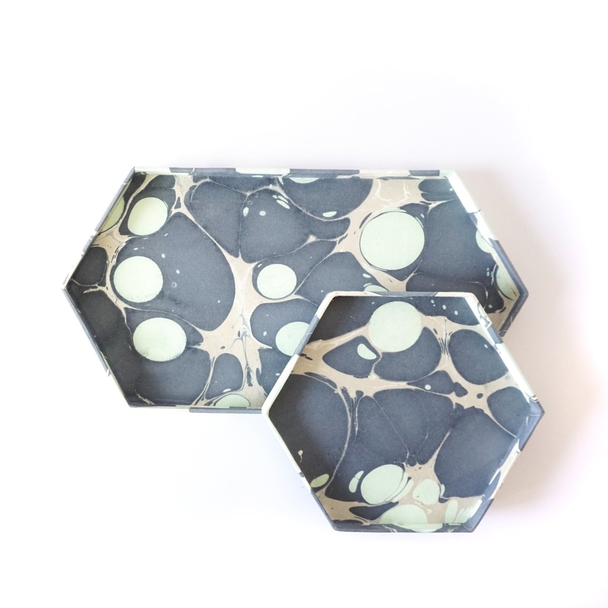Load image into Gallery viewer, Tabletop Decor Hexagon Tray Mint Blue -