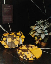 Load image into Gallery viewer, Tabletop Decor Hexagon Tray Yellow Black -