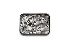 Load image into Gallery viewer, Dinnerware Marble Enamel Tray Black -