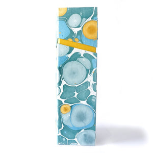 Tabletop Decor Rectangular Wine Box Blue Mustard -