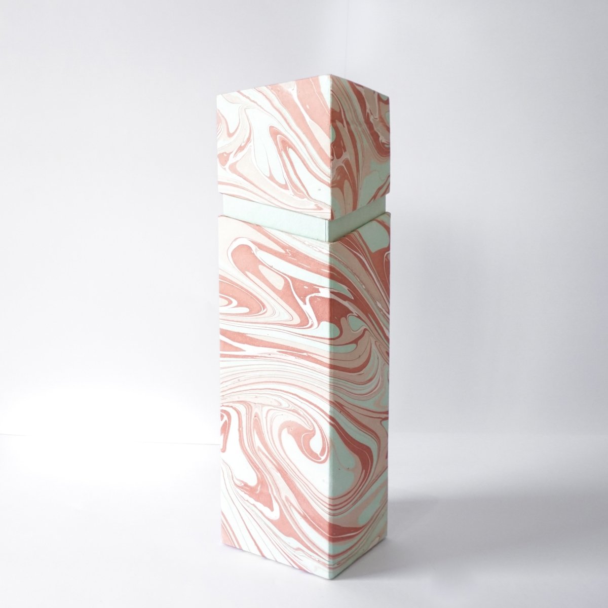 Load image into Gallery viewer, Tabletop Decor Rectangular Wine Box Blush Mint -