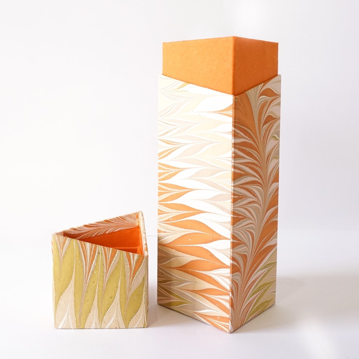 Load image into Gallery viewer, Tabletop Decor Rectangular Wine Box Orange -