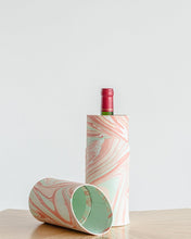 Load image into Gallery viewer, Tabletop Decor Round Wine Box Blush Mint -