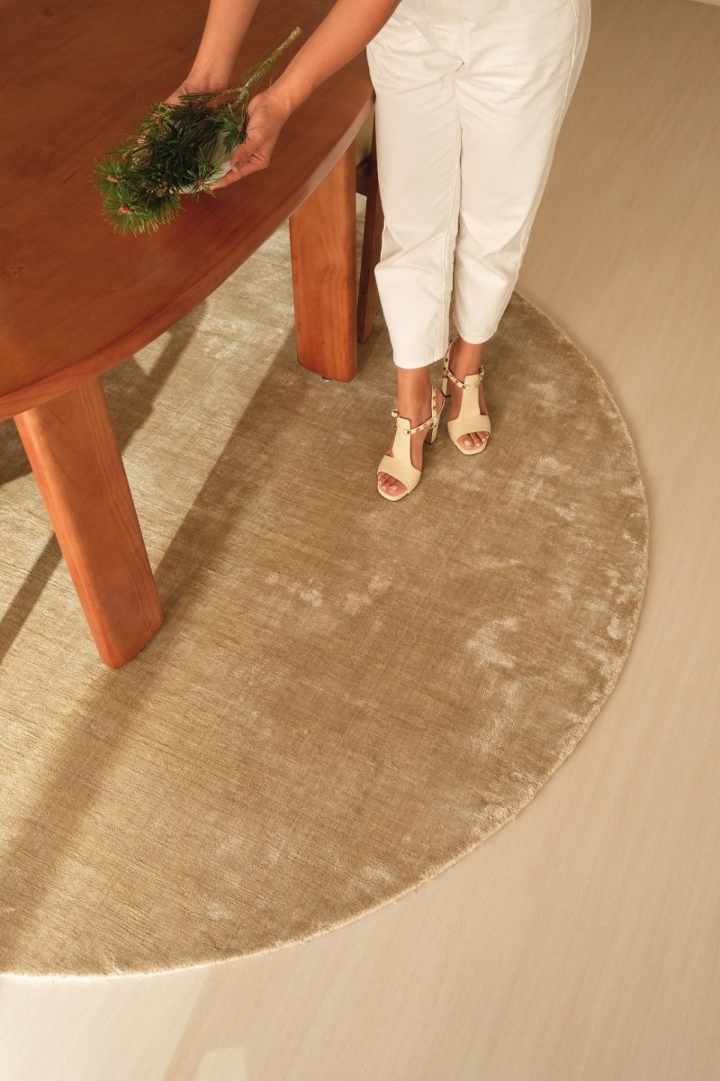 Load image into Gallery viewer, Rugs Alchemy Warm Sand Light Beige Round Rug - 200 diameter
