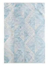 Load image into Gallery viewer, Rugs Geometric Aqua Recycled PET Rug - 120 x 180 cm