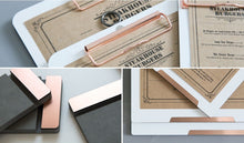 Load image into Gallery viewer, Desk Accessories White Rose Gold Ring Clipboard - A4 Landscape